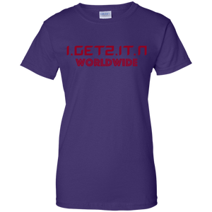 Women's Igetzitn Worldwide Red T-Shirt