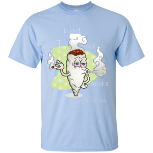 Men's All The Smoke Wht Text T-Shirt