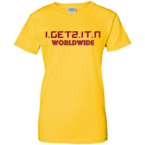 Women's Igetzitn Worldwide Red T-Shirt