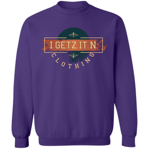 Men's Igetzitn Clothing Logo BW Pullover Sweatshirt