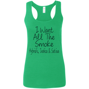 Women's All The Smoke BT Softstyle Racerback Tank