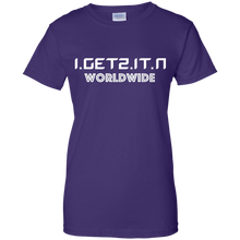 Women's IgetzitN WorldWide Wht T-Shirt