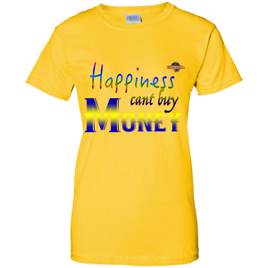 Women's Happiness Cant Buy Money W/O bg T-Shirt