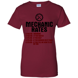 Women's Mechanic Rates T-Shirt