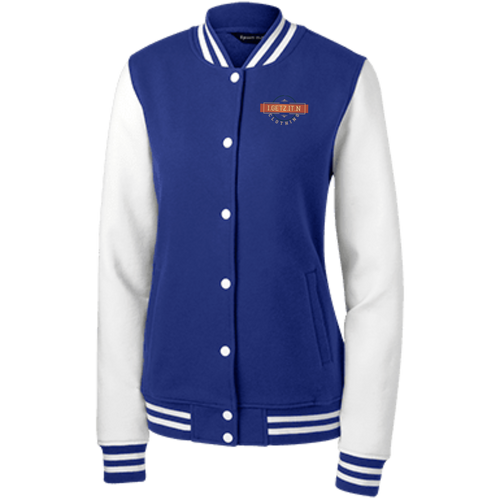 Women's IgetzitN Logo Fleece Letterman Jacket