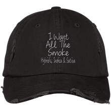 All The Smoke Wht Text Dad Cap