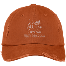 All The Smoke Wht Text Dad Cap