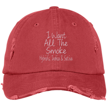 All The Smoke Wht Text Dad Cap