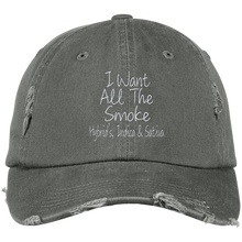 All The Smoke Wht Text Dad Cap