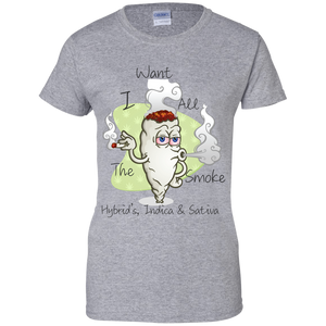 Women's All The Smoke Blk Text T-Shirt