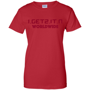 Women's Igetzitn Worldwide Red T-Shirt