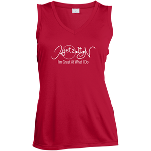 Women's IgetzitN I'm Great Sleeveless V-Neck