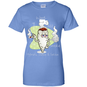 Women's All The Smoke Wht Text T-Shirt