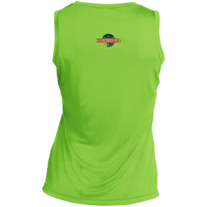 Women's Igetzitn paint logo BT Sleeveless V-Neck