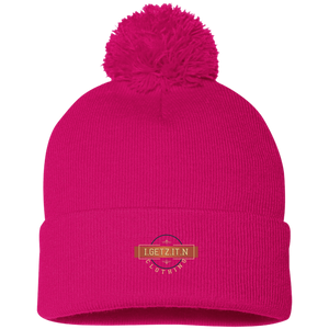 IgetzitN Clothing Logo Pom Pom Knit Cap