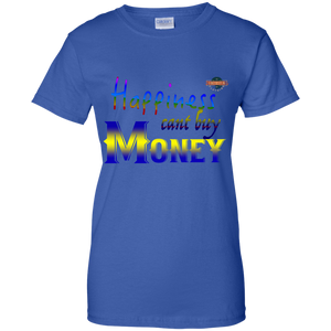 Women's Happiness Cant Buy Money W/O bg T-Shirt