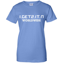 Women's IgetzitN WorldWide Wht T-Shirt
