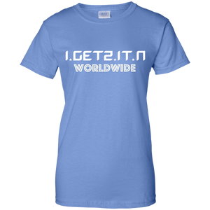 Women's IgetzitN WorldWide Wht T-Shirt