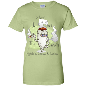 Women's All The Smoke Blk Text T-Shirt