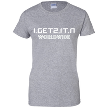Women's IgetzitN WorldWide Wht T-Shirt