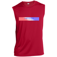 Men's Red White Blue Banner Sleeveless T-Shirt
