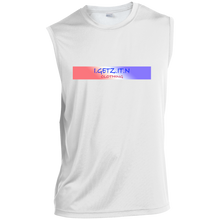 Men's Red White Blue Banner Sleeveless T-Shirt